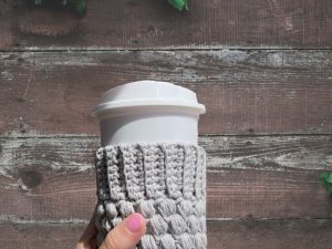 Crochet cup cozy