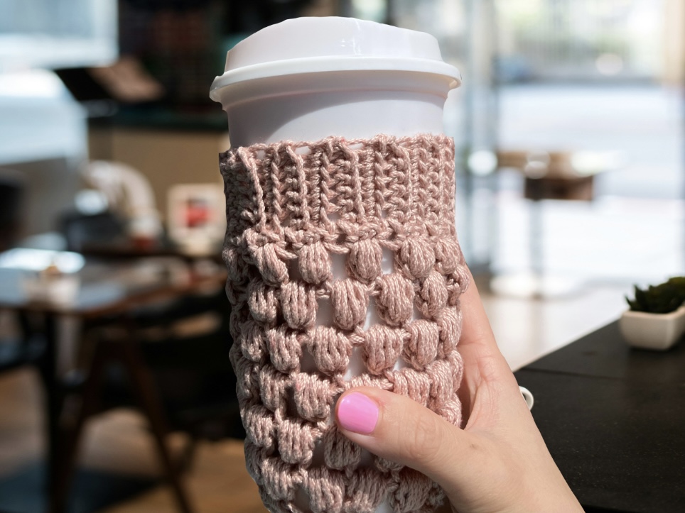 IMG_1083 Reusable coffee sleeve, handmade cup cozy,