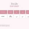 Twin Lee Pink infographic for crochet cup cozy