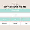 Infographic for crochet tic tac toe game