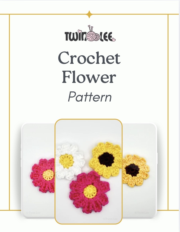 Crochet Flower Pattern, Beginner friendly, quick project