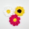 Crochet flower for beginners Crochet flowers, easy project for beginners, craft project